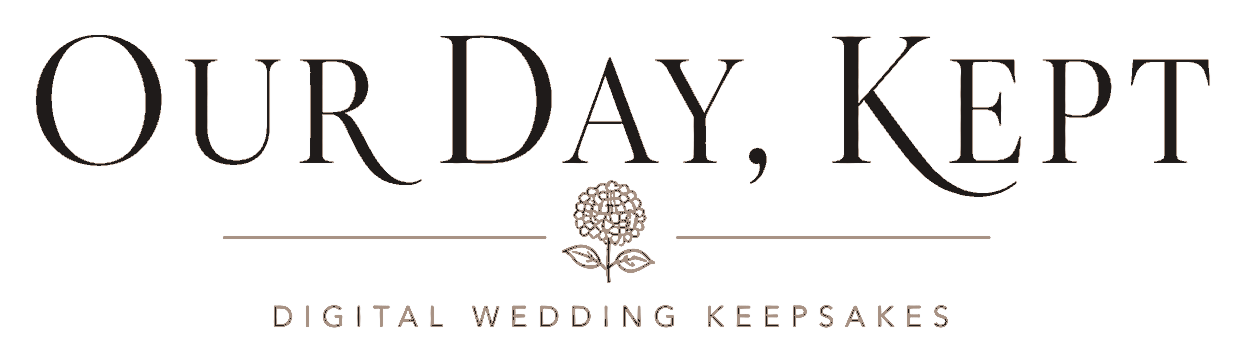 Our Day, Kept — Digital Wedding Keepsakes